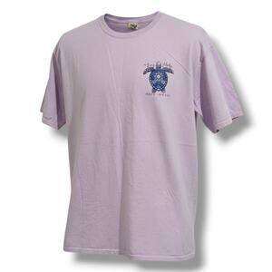 Blue 84 Kona Hawaii Sea Turtle Graphic T-Shirt XL Purple Cotton Tee